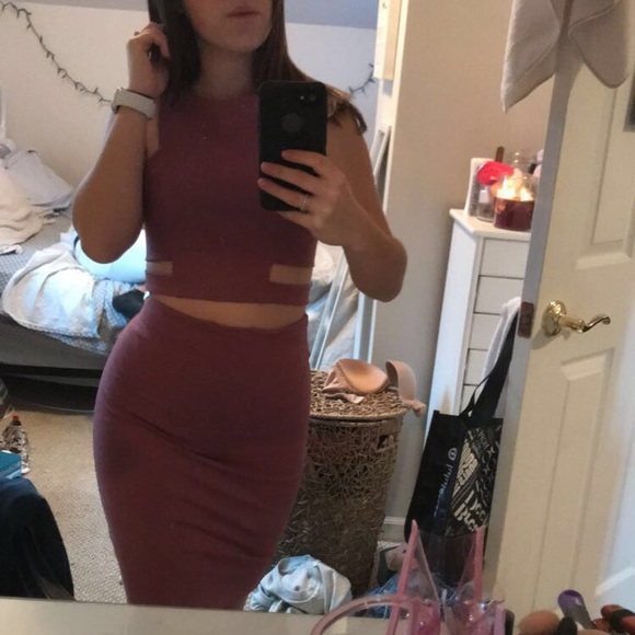 NWOT Two piece dusty rose skirt and top set 🌹 - Picture 4 of 7